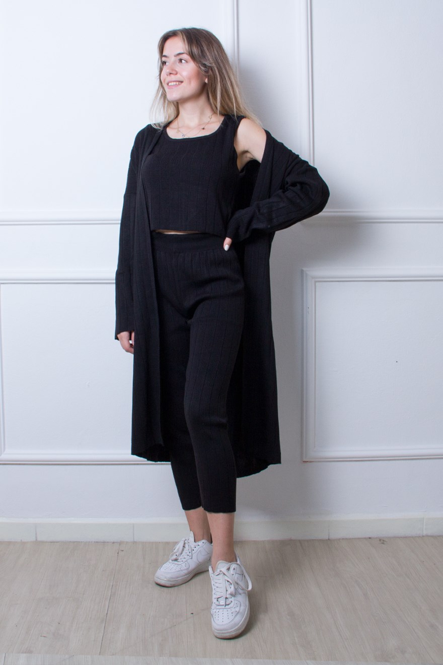 Trend Üçlü Takım - Siyah - Dominatrend