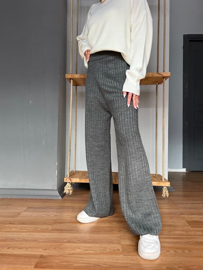 Triko Pantolon - Gri - Dominatrend