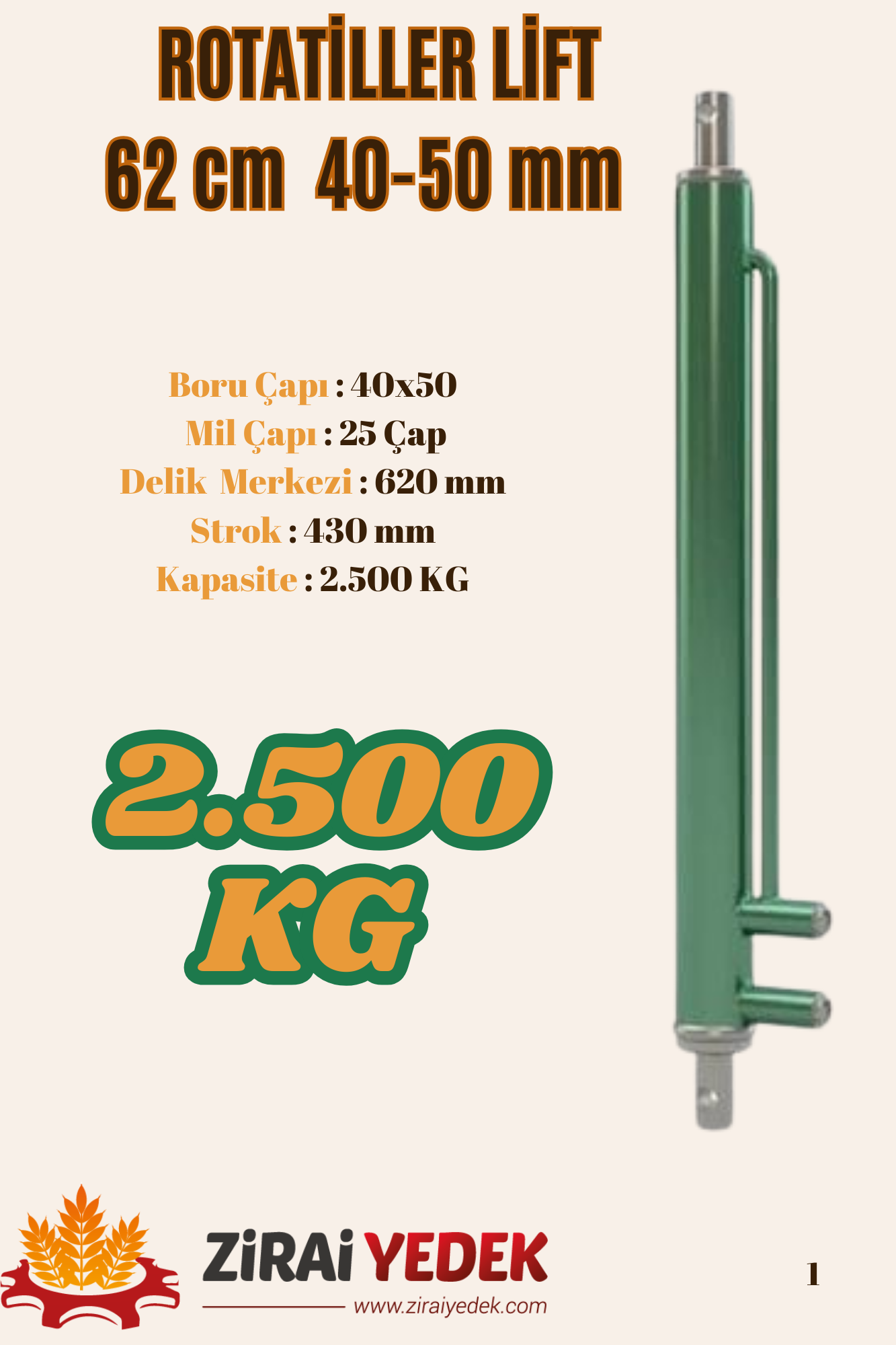 ROTATİLLER LİFTİ 62 CM ROTATİLLER LİFTİ 62 CM 