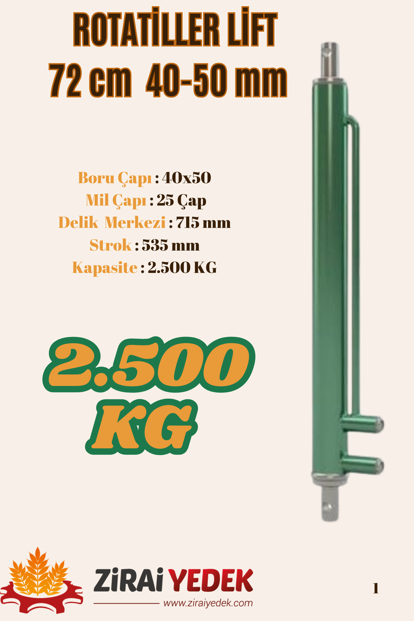 ROTATİLLER LİFTİ 72 CM ROTATİLLER LİFTİ 72 CM 