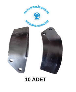 ZAHLER - ROTAVATÖR BIÇAĞI - C TİPİ - 10 ADET(5 Sağ - 5 Sol) 
