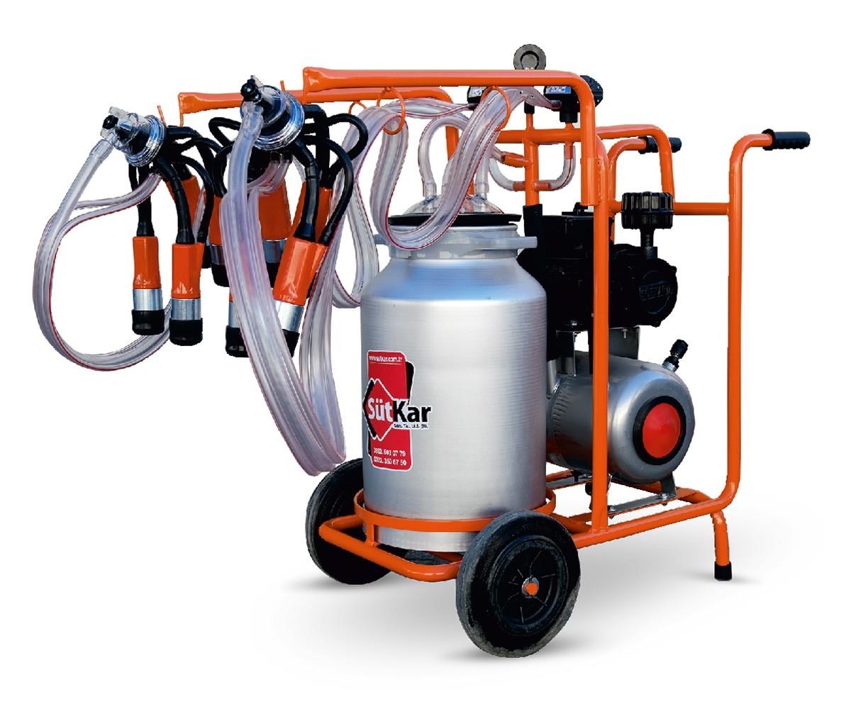 ECO MOBİL ÇİFT SAĞIMLI KROM GÜĞÜMLÜ KURU SÜT SAĞIM MAKİNASIECO MOBİL ÇİFT SAĞIMLI KROM GÜĞÜMLÜ KURU SÜT SAĞIM MAKİNASI