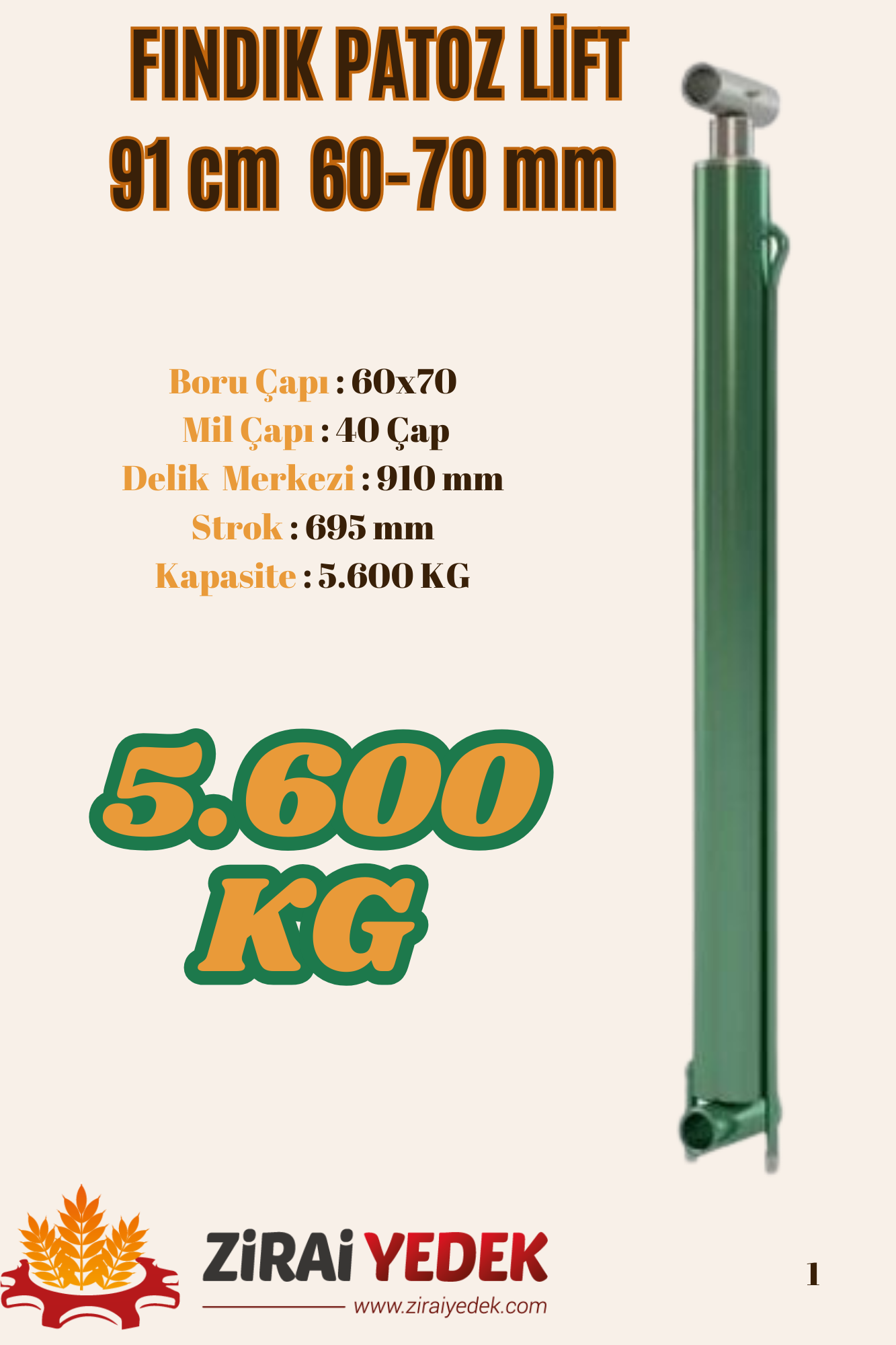 FINDIK PATOZ LİFTİ 91 CM FINDIK PATOZ LİFTİ 91 CM 