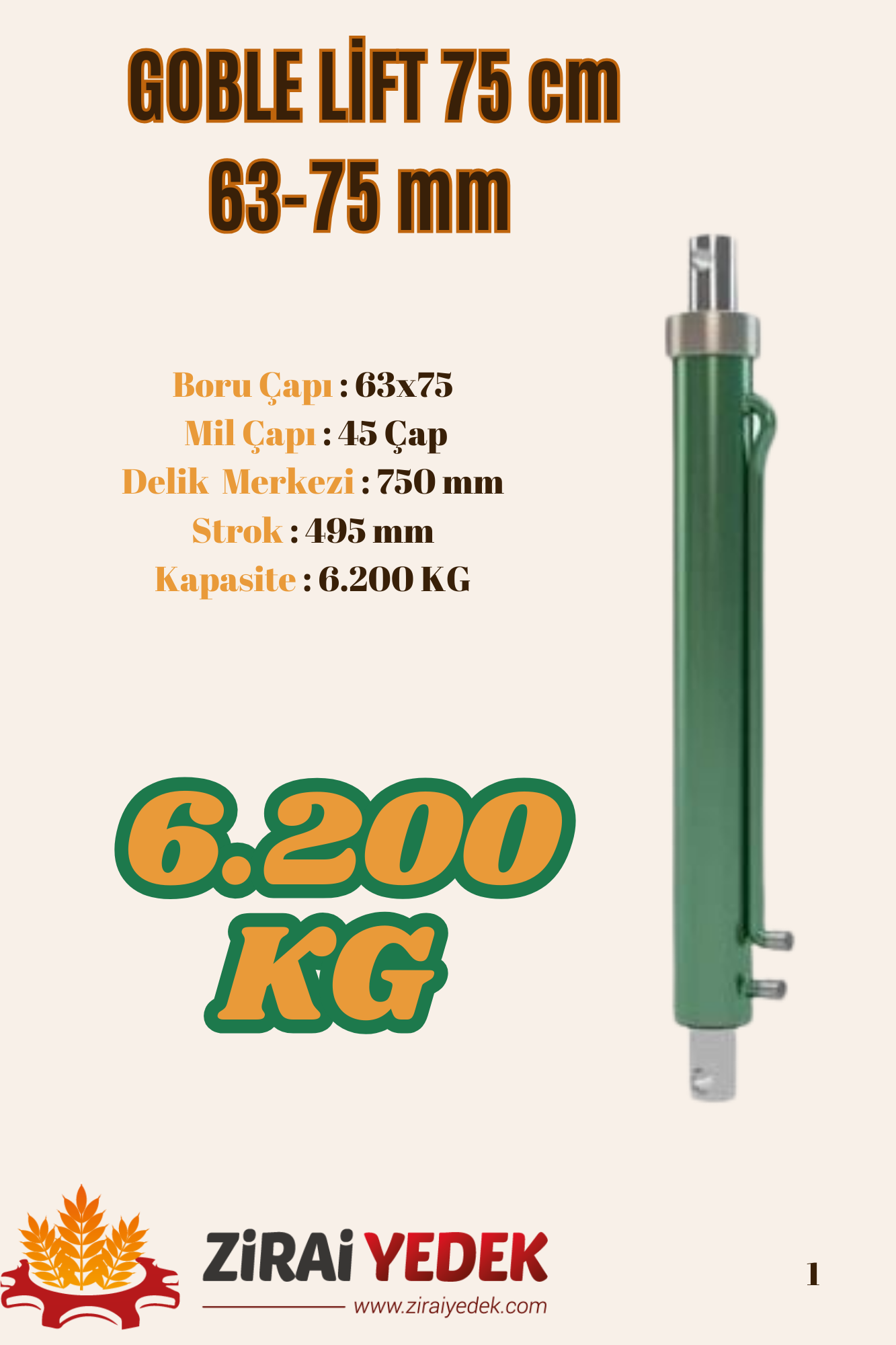 GOBLE LİFTİ 75 CMGOBLE LİFTİ 75 CM