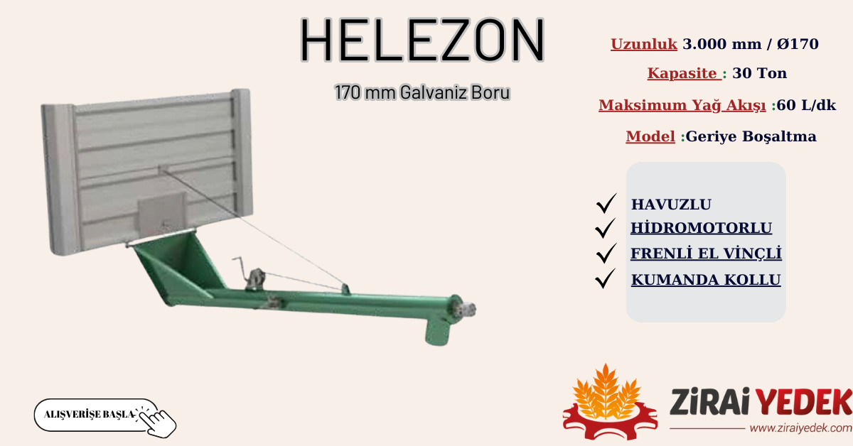 HELEZON -havuzlu - hidromotorlu-arkaya boşaltmaHELEZON -havuzlu - hidromotorlu-arkaya boşaltma