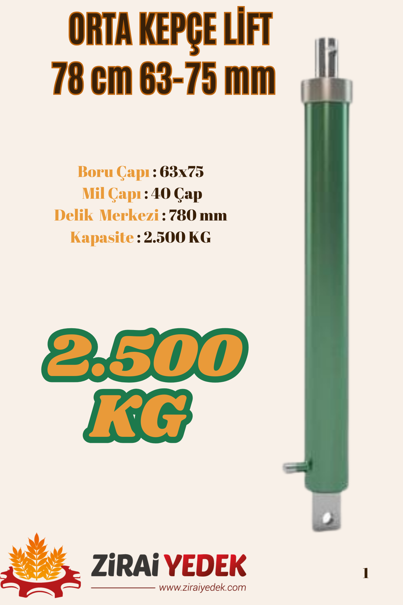 ORTA KEPÇE LİFTİ 78 CM ORTA KEPÇE LİFTİ 78 CM 