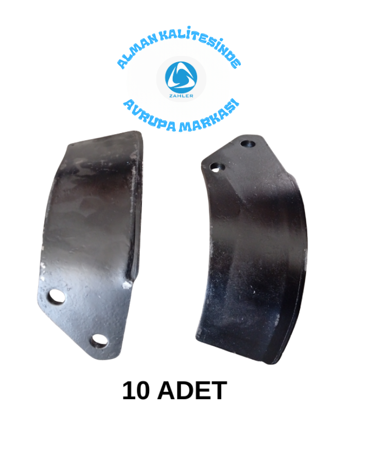 ZAHLER - ROTAVATÖR BIÇAĞI - C TİPİ - 10 ADET(5 Sağ - 5 Sol) 