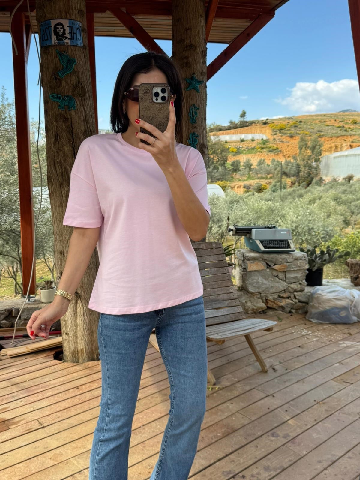 Basic Tshirt Pembe 