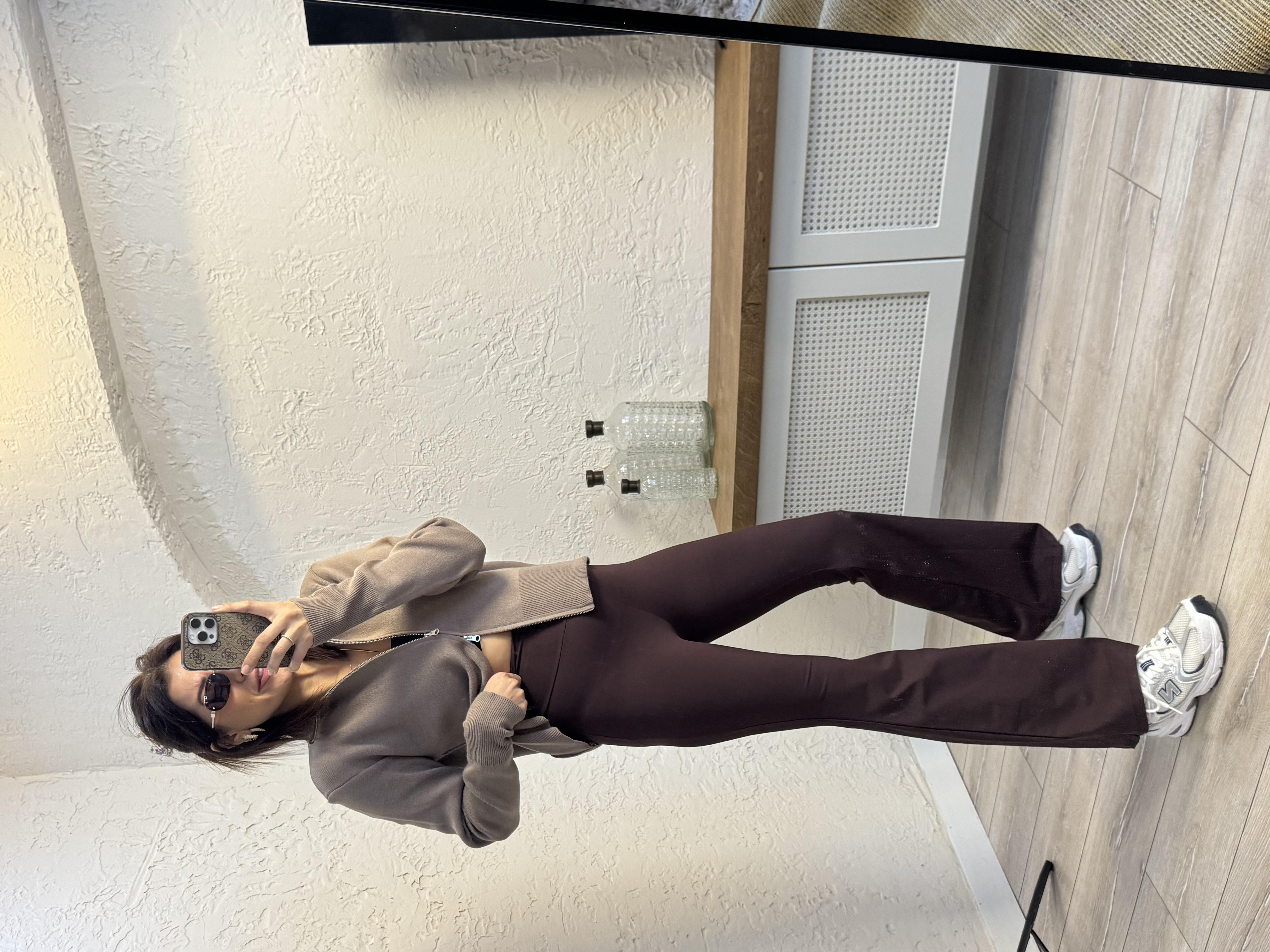 Belize Lüx İspanyol tayt Kahve