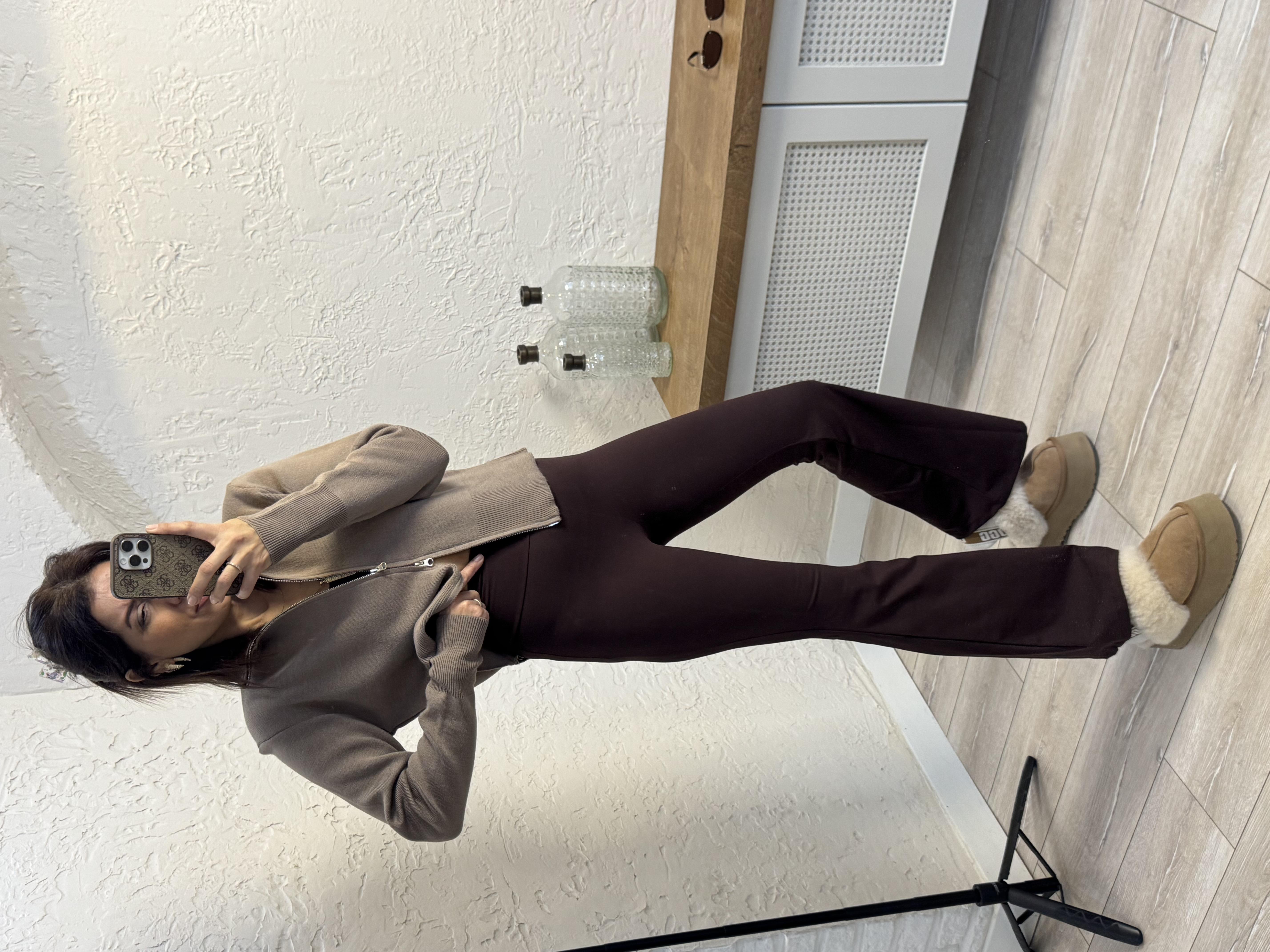 Belize Lüx İspanyol tayt Kahve