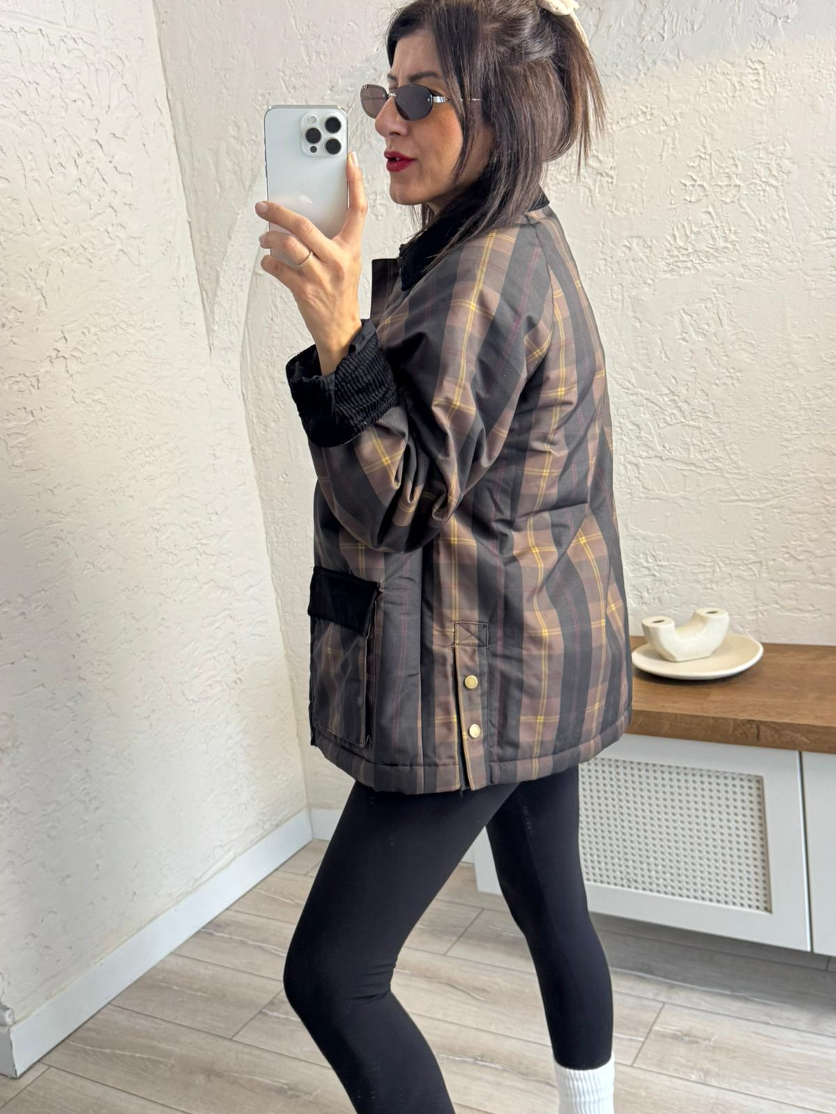 Ekoseli Garnili Parka