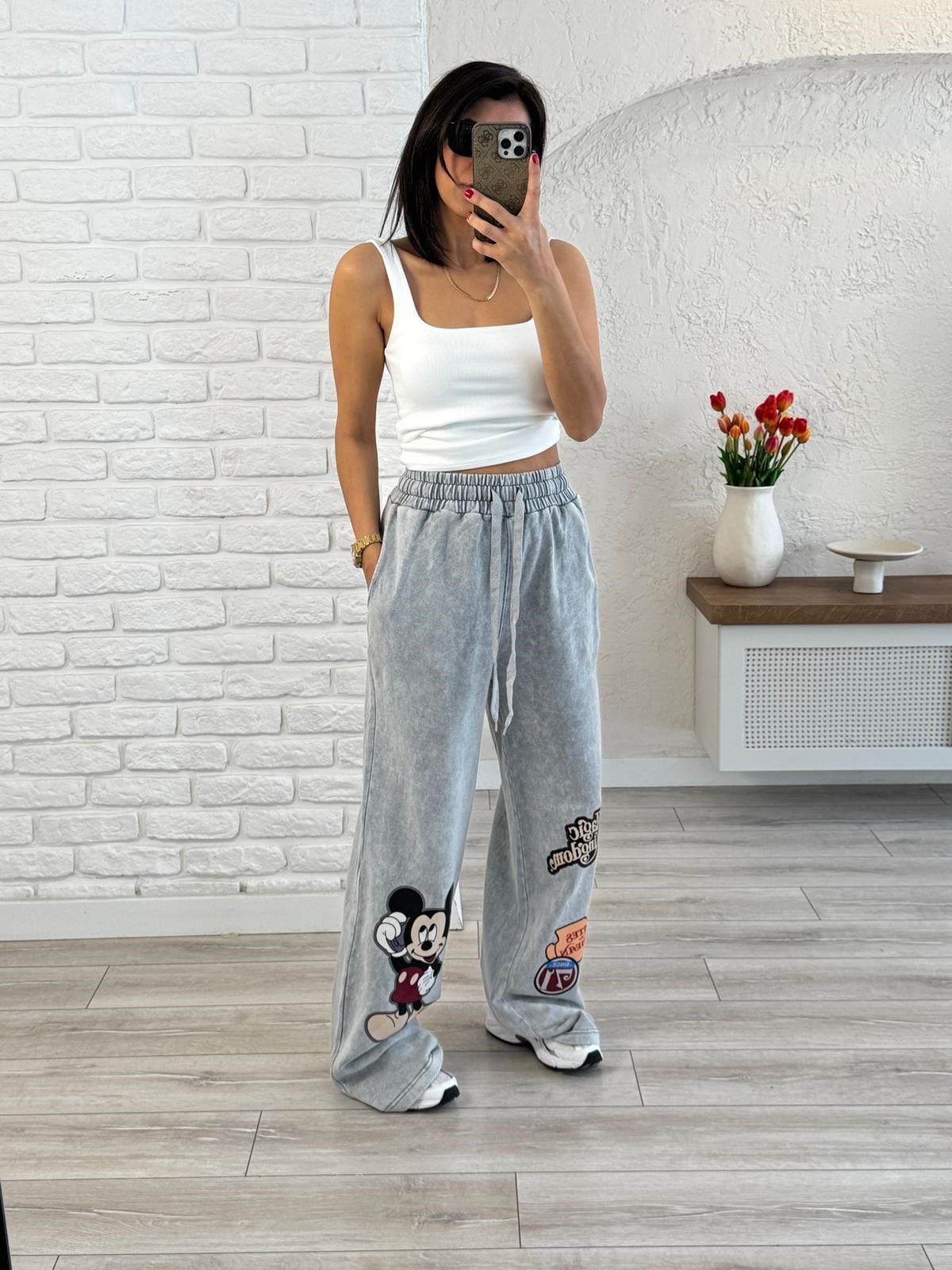 Magic Kingdom Baskılı Eşofman Gri