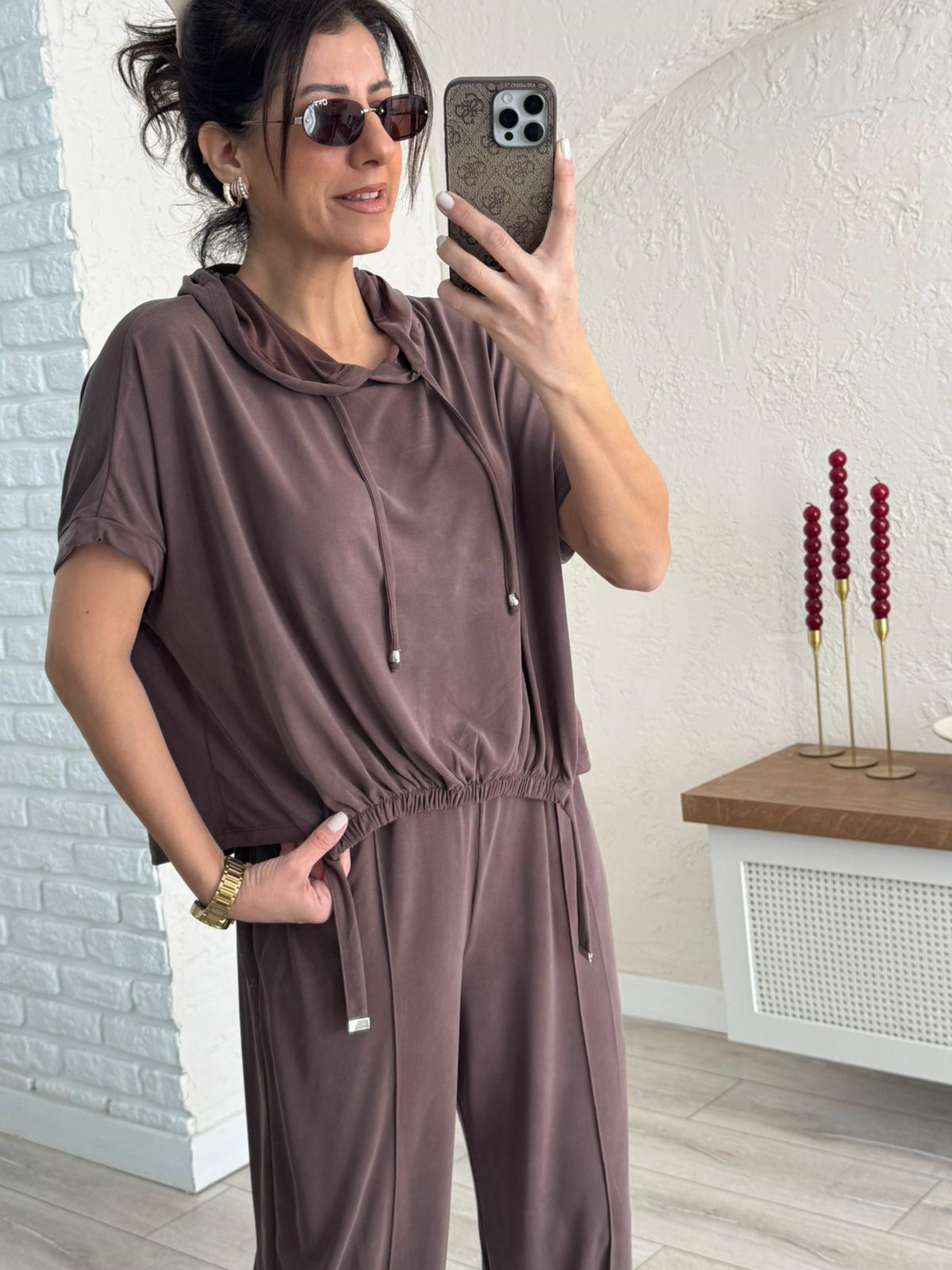 Modal Süprem Takım Eskitme Kahve