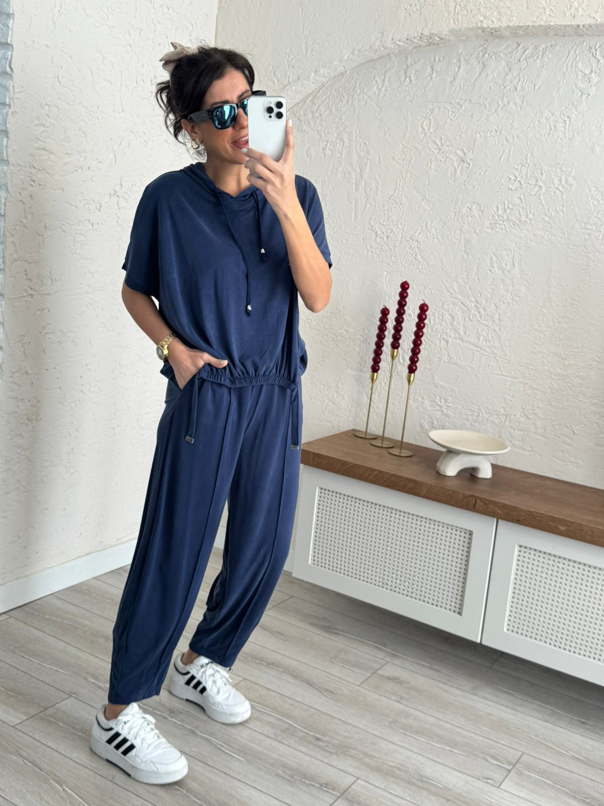 Modal Süprem Takım Eskitme Lacivert