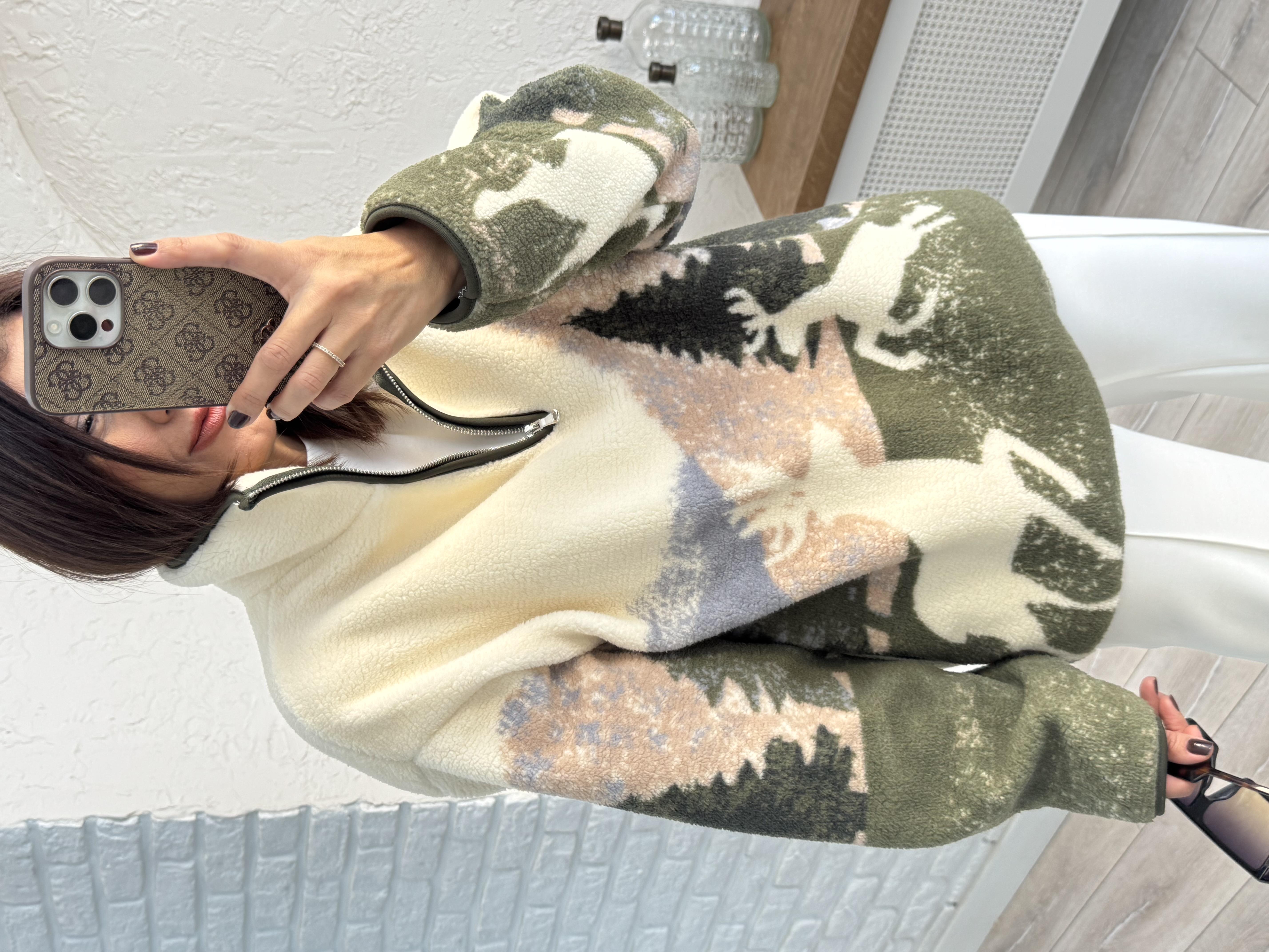 Oysh Model Geyikli Polar Sweat