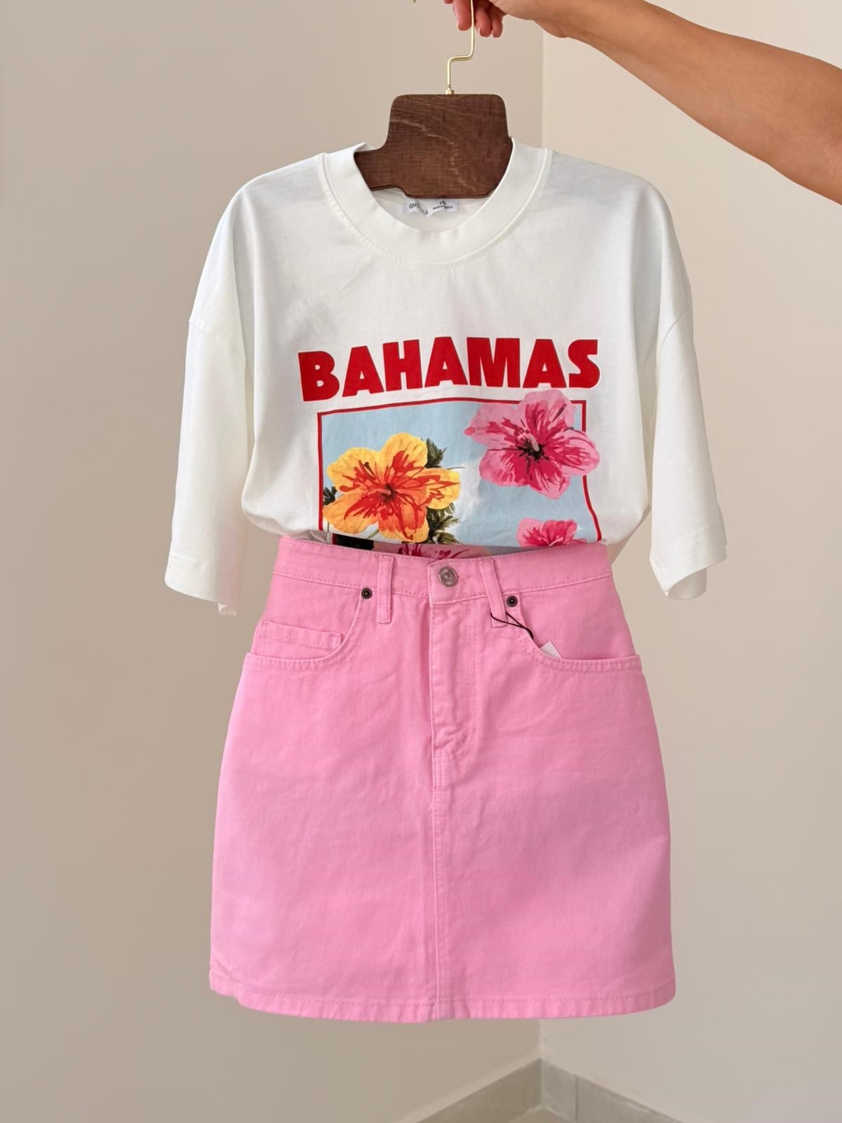 Pembe Jean Etek