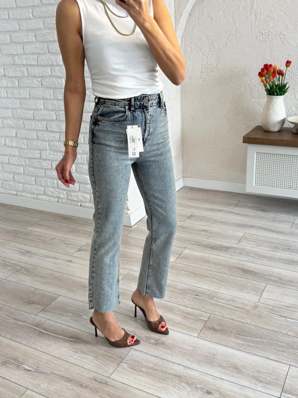 Premium Kalite Yüksek Bel Boyfif Jean Açık Tint