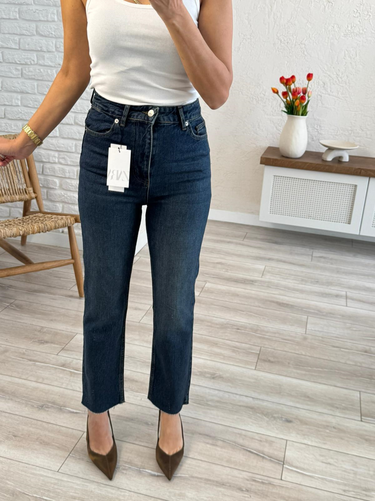 Premium Kalite Yüksek Bel Boyfit Jean Tint