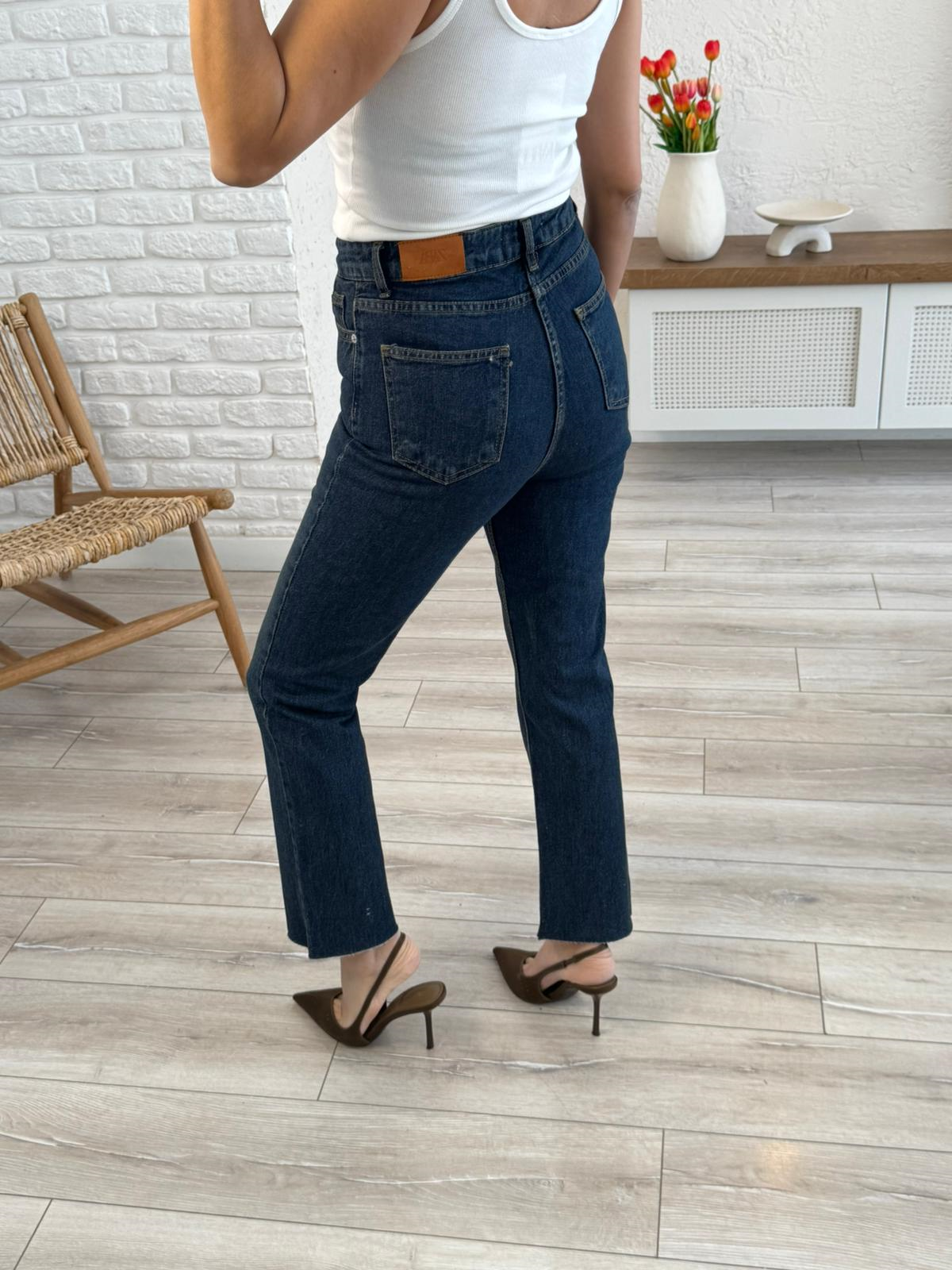 Premium Kalite Yüksek Bel Boyfit Jean Tint