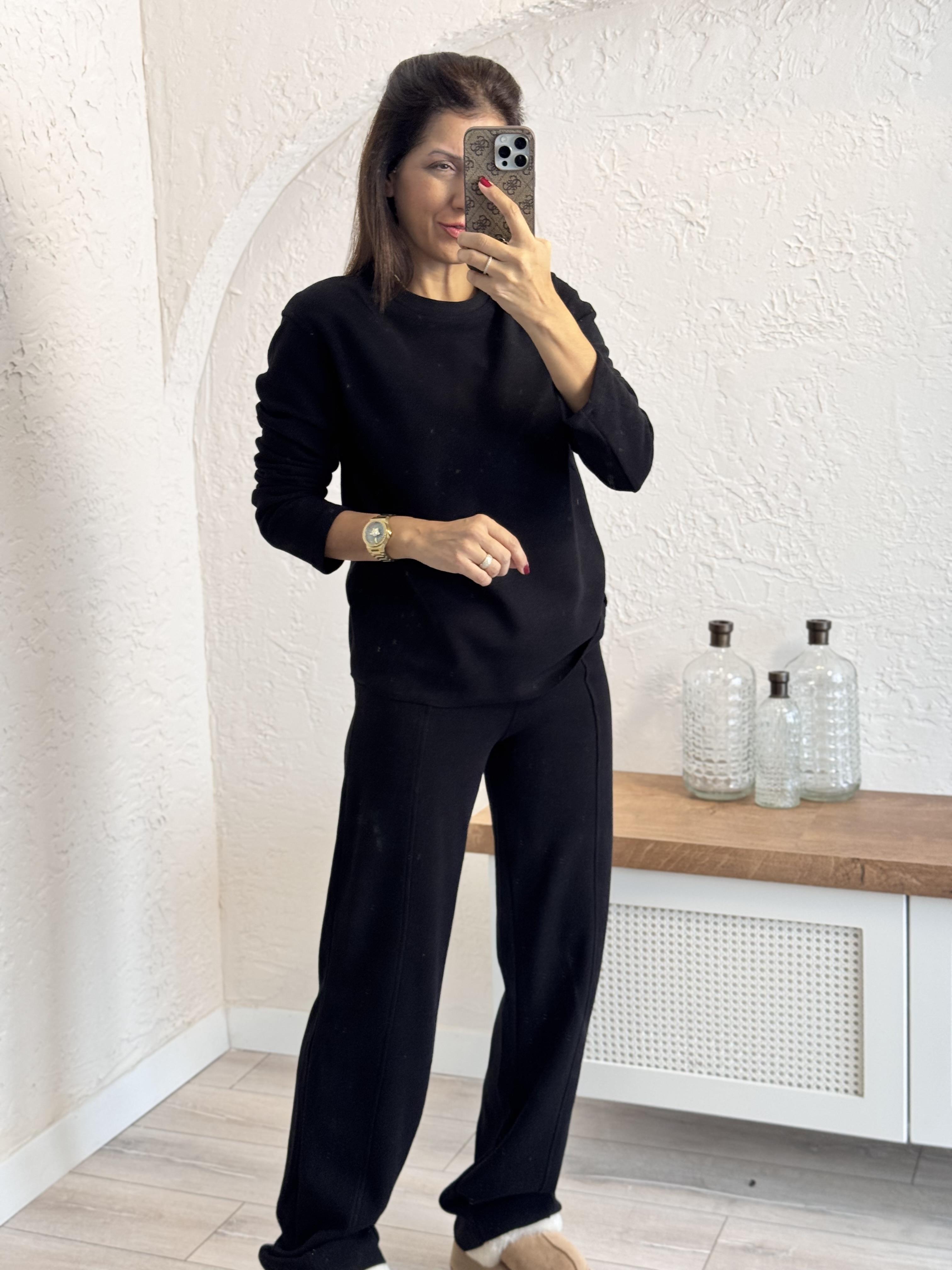 Selanik Kumaş Takım Siyah