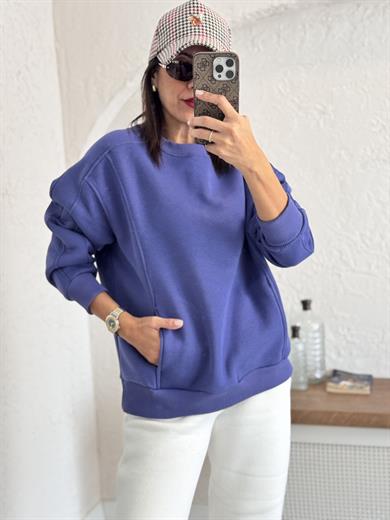  İndigo Bisiklet Yaka Sweat 