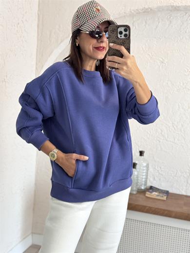  İndigo Bisiklet Yaka Sweat 