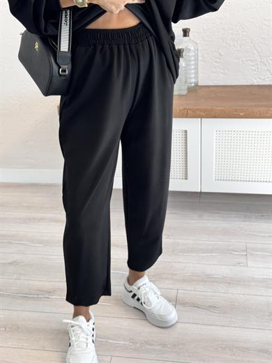  Modal Takım Şalvarlı pantolon Siyah 