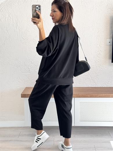  Modal Takım Şalvarlı pantolon Siyah 