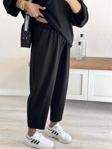  Modal Takım Şalvarlı pantolon Siyah 