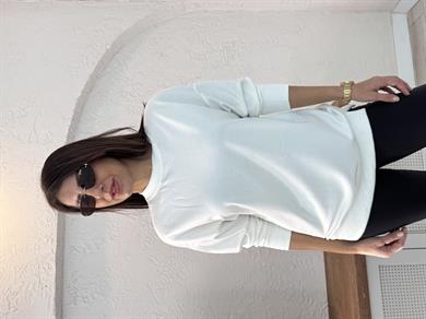 1.Sınıf Kalite Basic Sweat Beyaz