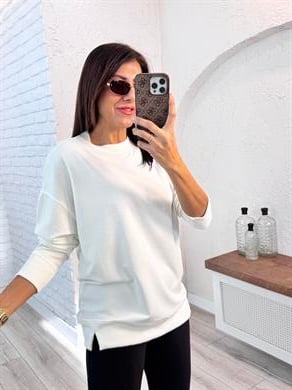 1.Sınıf Kalite Basic Sweat Beyaz