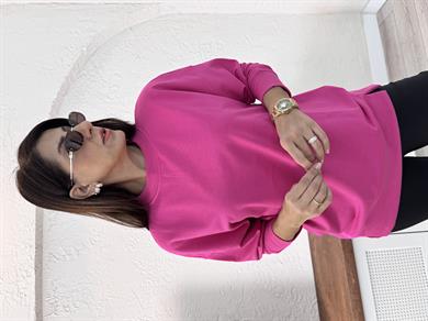 1. Sınıf Kalite Basic Sweat Pembe