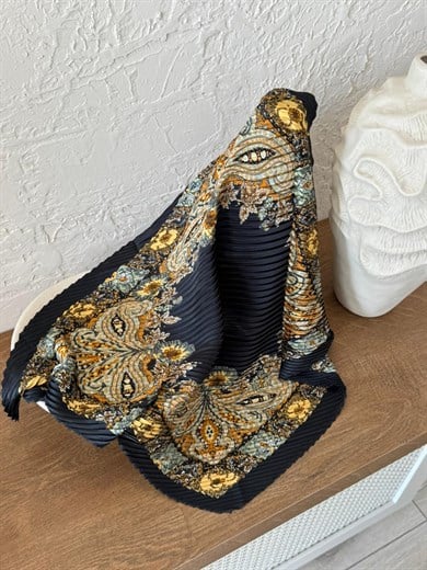 60*60 Pliseli Saten Fular