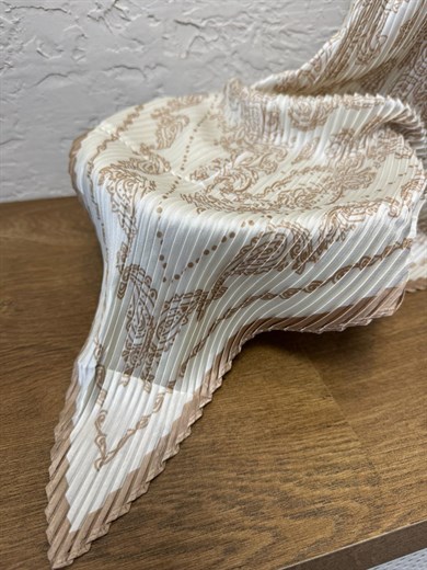 60*60 Pliseli Saten Fular