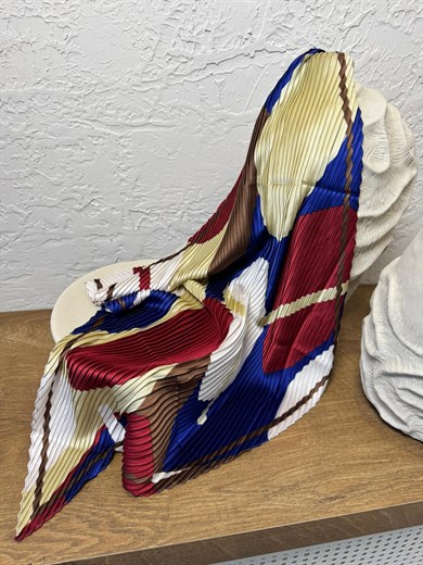 60*60 Pliseli Saten Fular