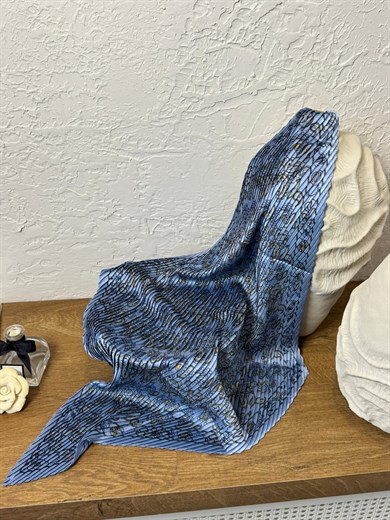 60*60 Pliseli Saten Fular