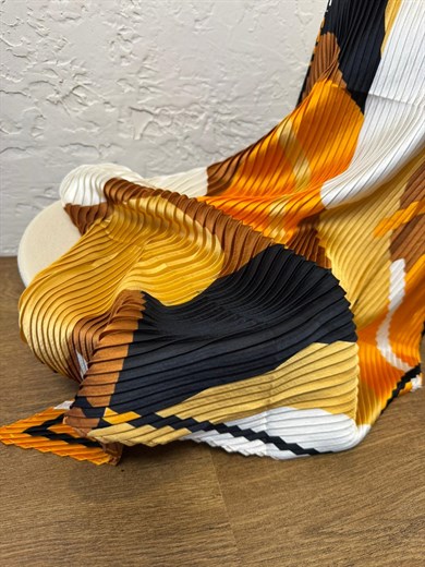 60*60 Pliseli Saten Fular