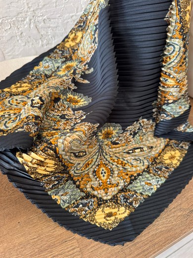 60*60 Pliseli Saten Fular