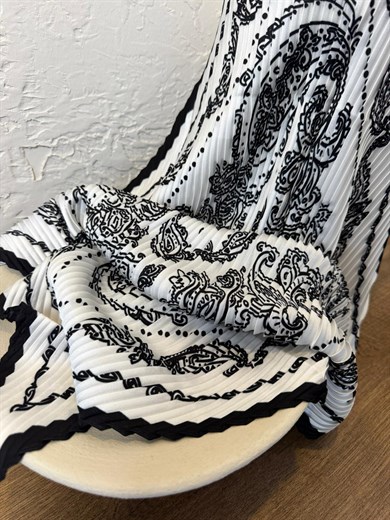 60*60 Pliseli Saten Fular