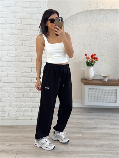 Baggy Eşofman Altı Siyah