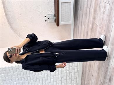 Bomber Ceketli Takım Lacivert