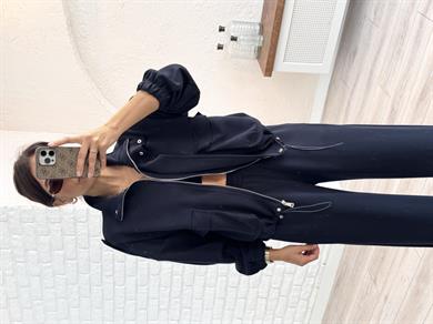 Bomber Ceketli Takım Lacivert