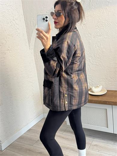 Ekoseli Garnili Parka