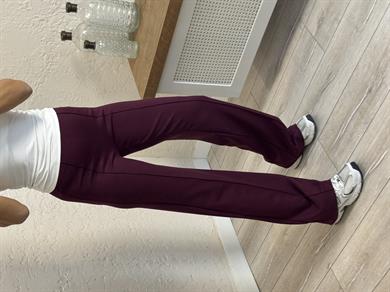 İthal Modal Kumaş Biyeli pantolon Bordo