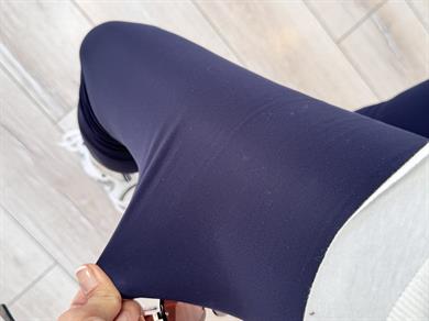 Kadın İç Şardonlu Yüksek Bel Tayt Lacivert