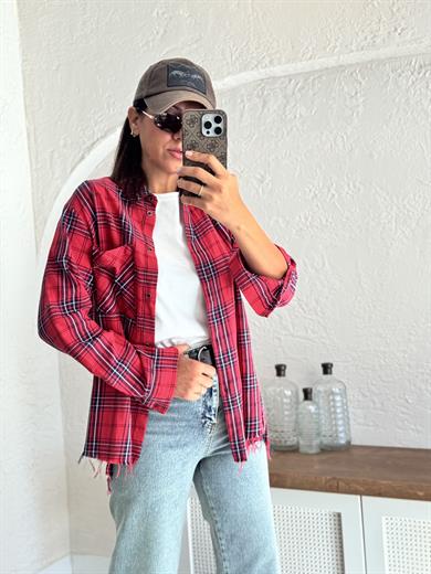 Kırmızı Ekoseli Gömlek