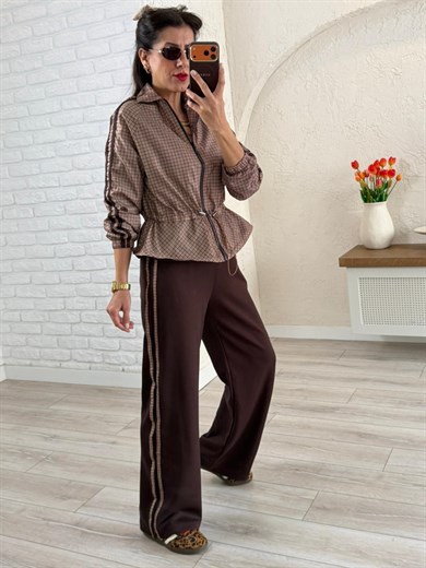 Kolu Garnili Şeritli Pitikare Şeritli Takım