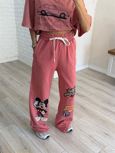 Magic Kingdom Baskılı Eşofman Kiremit