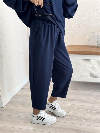 Modal Takım Şalvarlı Pantolon Lacivert 