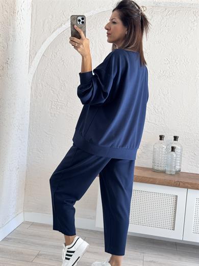 Modal Takım Şalvarlı Pantolon Lacivert 